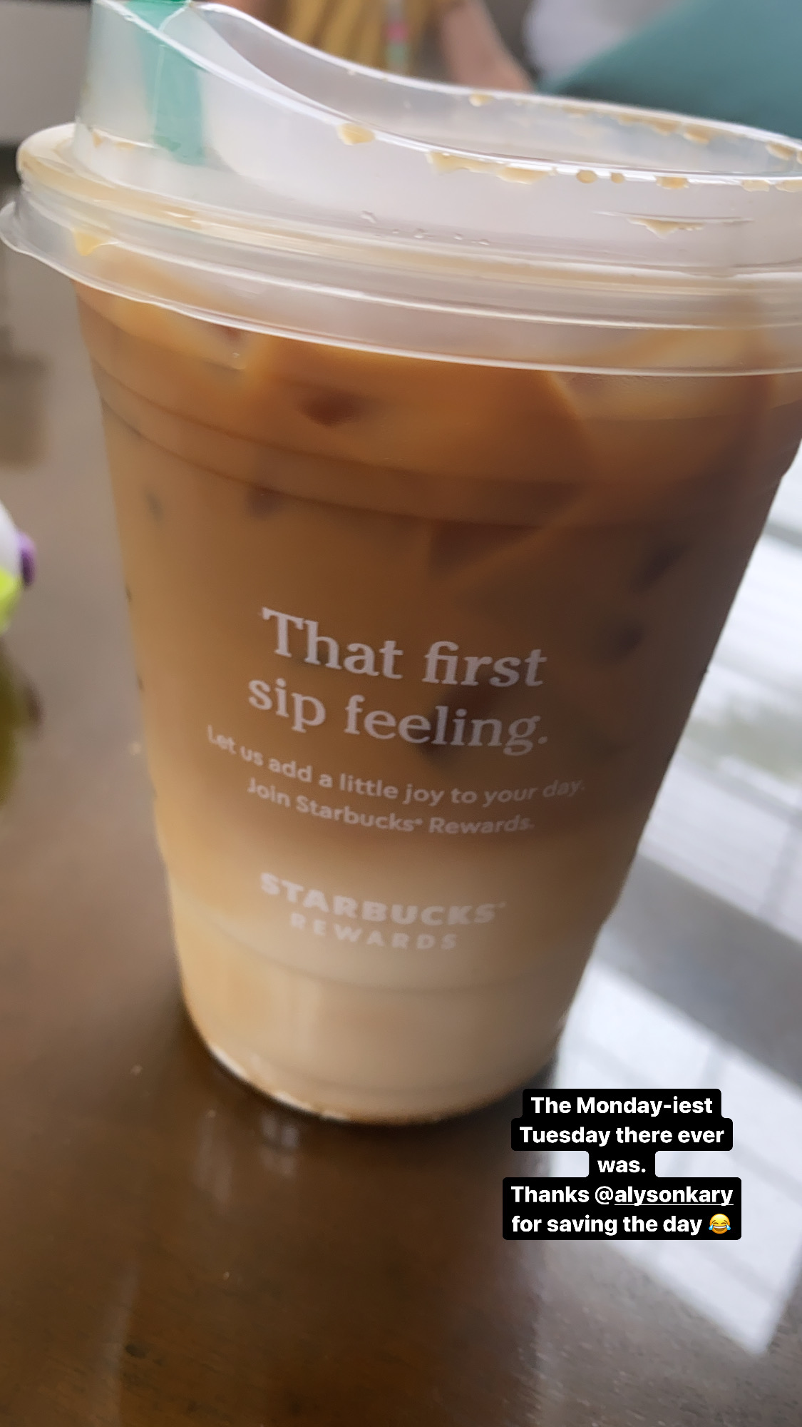 Iced Soy Caramel Macchiato 
